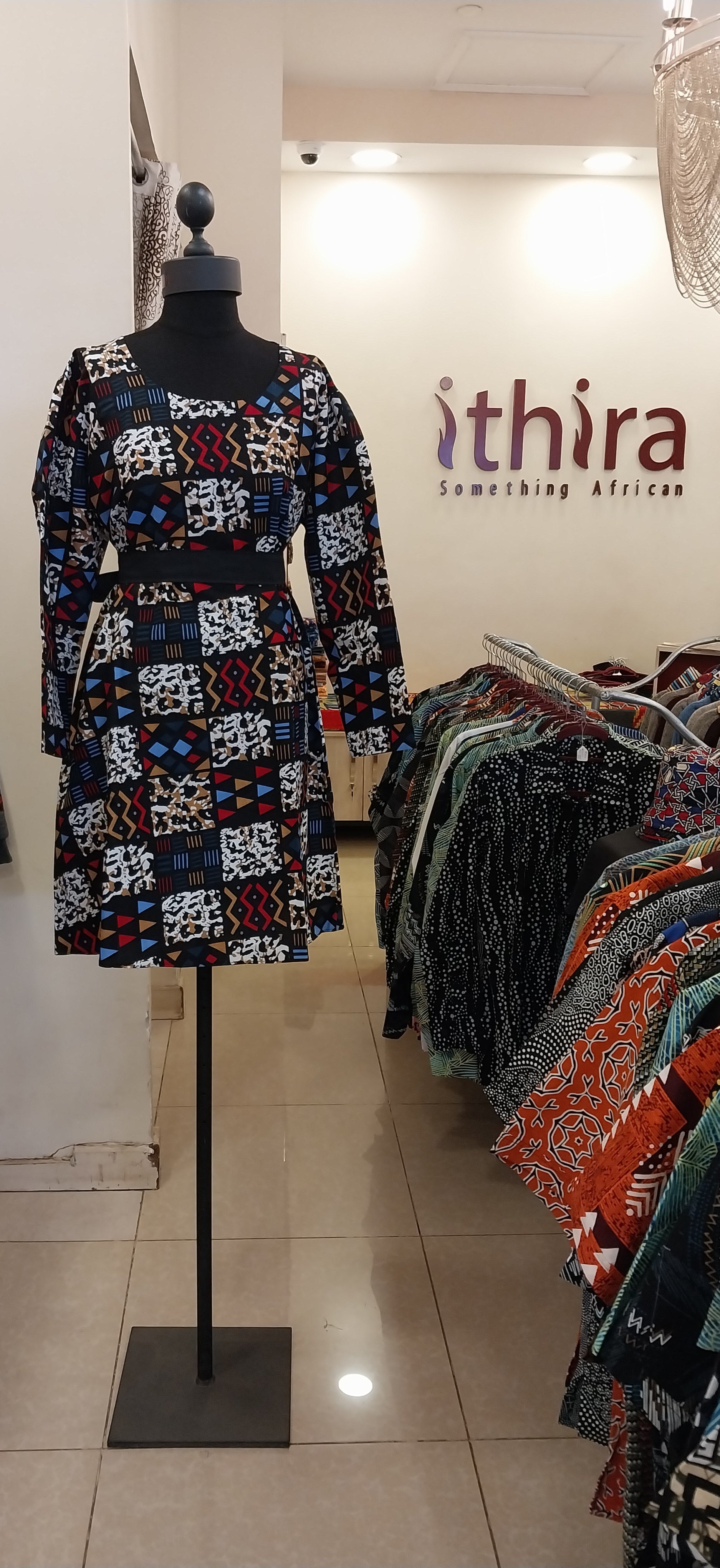 Multicoloured Patchwork Sleeved Knee-Length Dresses – Effortless Style Meets Everyday Comfort