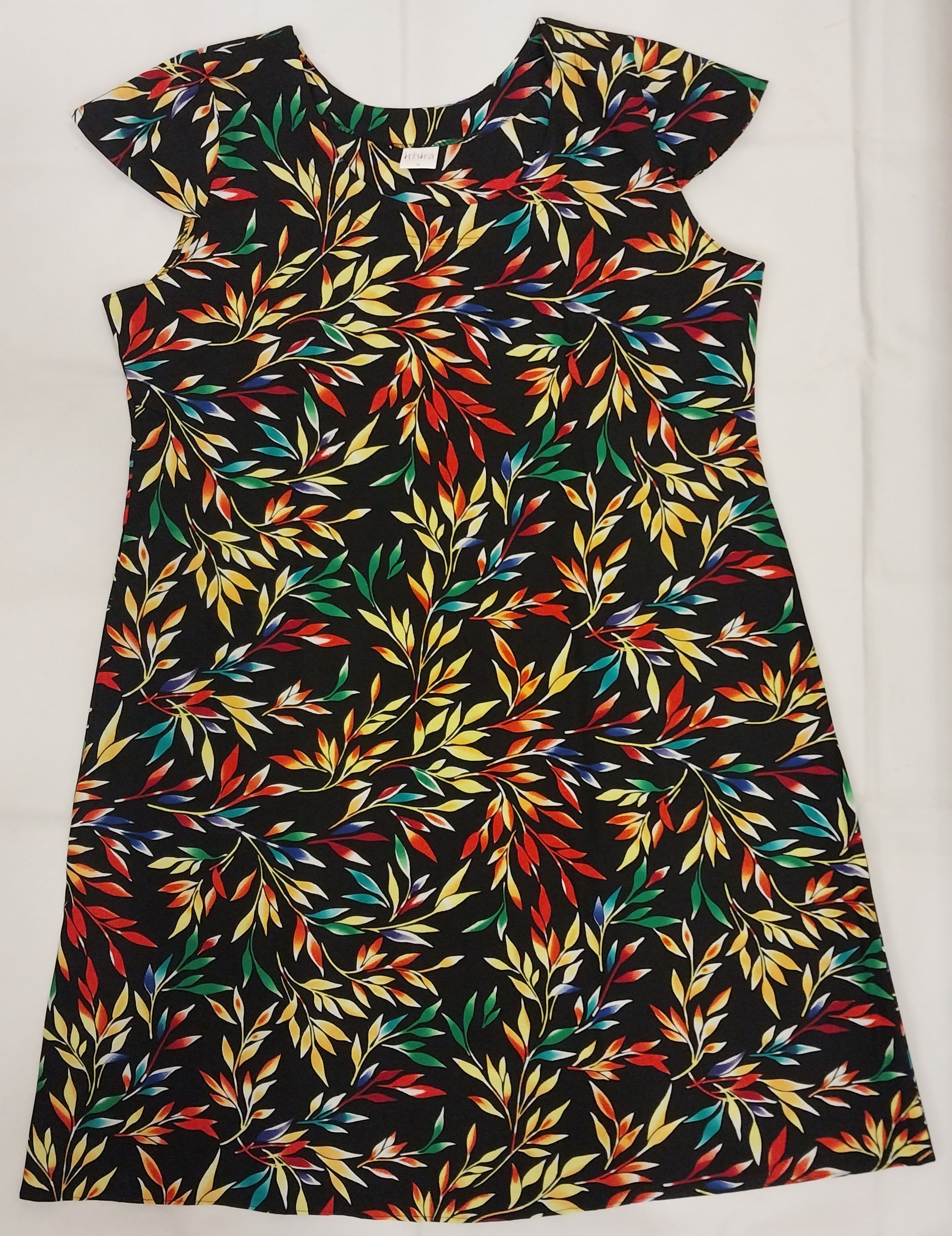 Multicoloured Floral Cup Sleeved Knee-Length Dresses – Effortless Style Meets Everyday Comfort