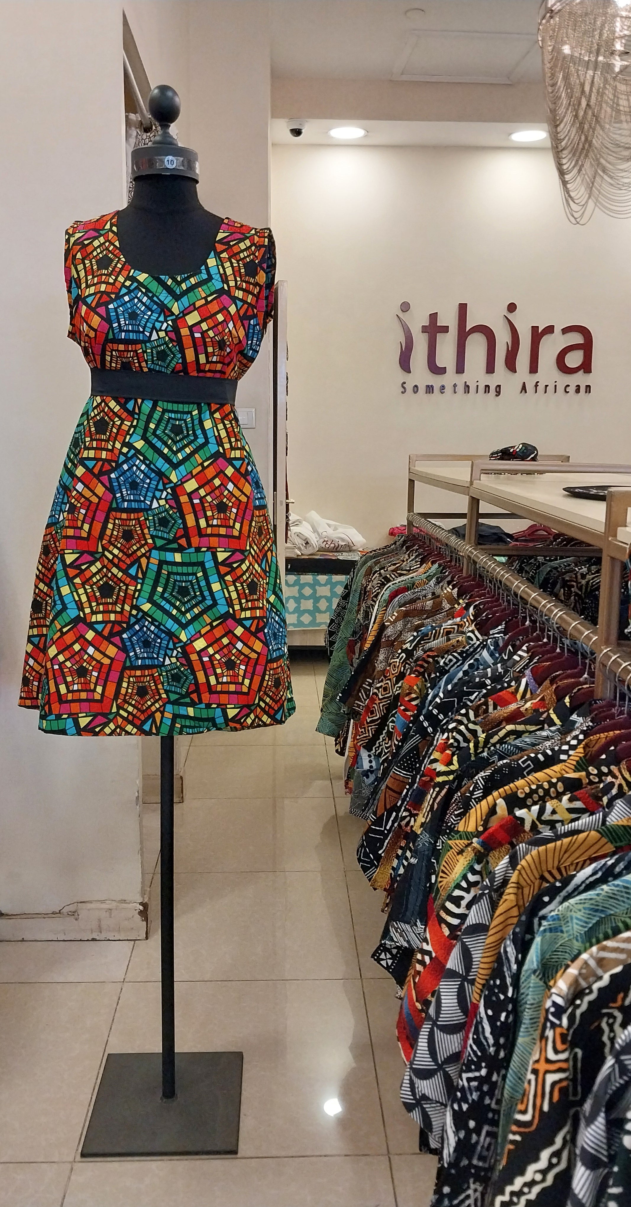 Multicoloured Geometric Sleeveless Knee-Length Dresses – Effortless Style Meets Everyday Comfort