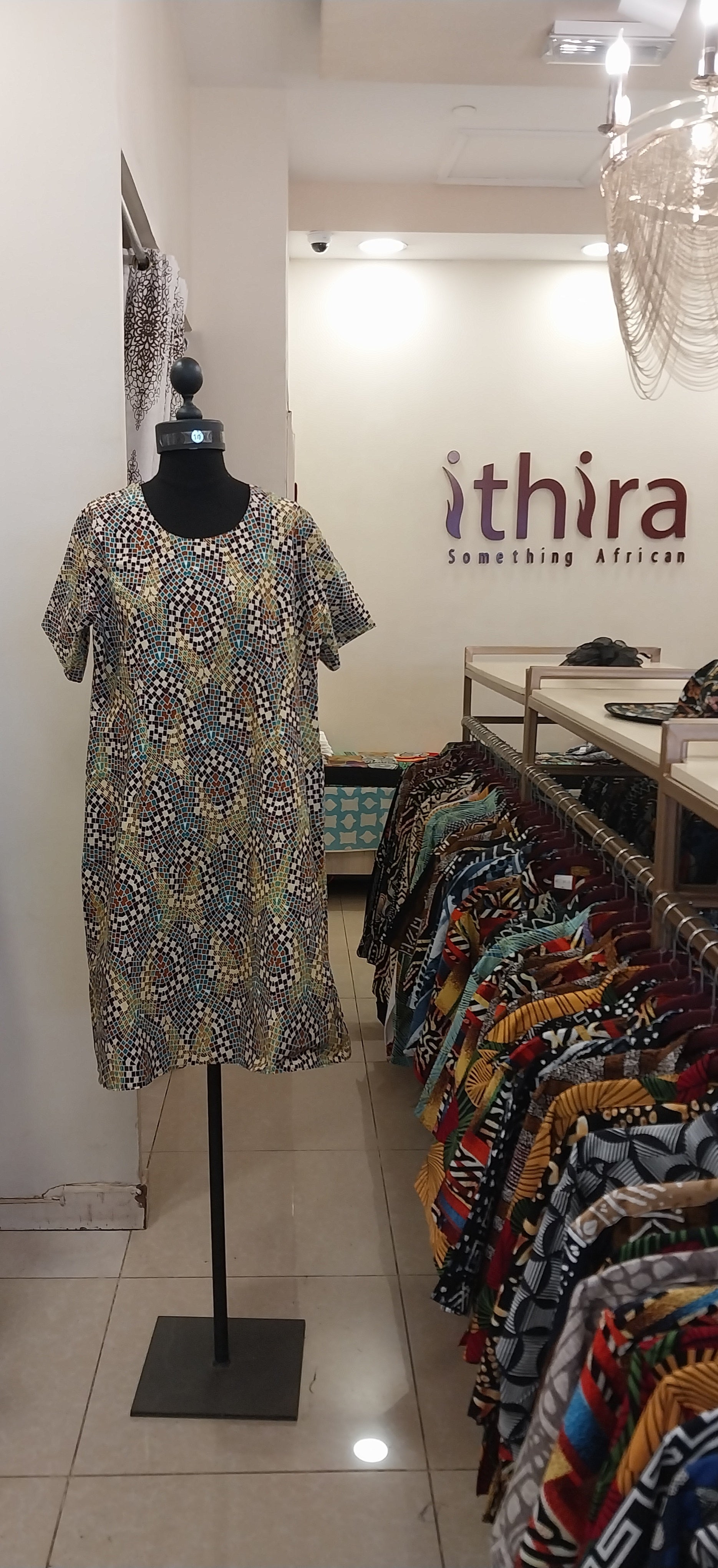 Beige &Teal Checked Sleeved Knee-Length Dresses – Effortless Style Meets Everyday Comfort