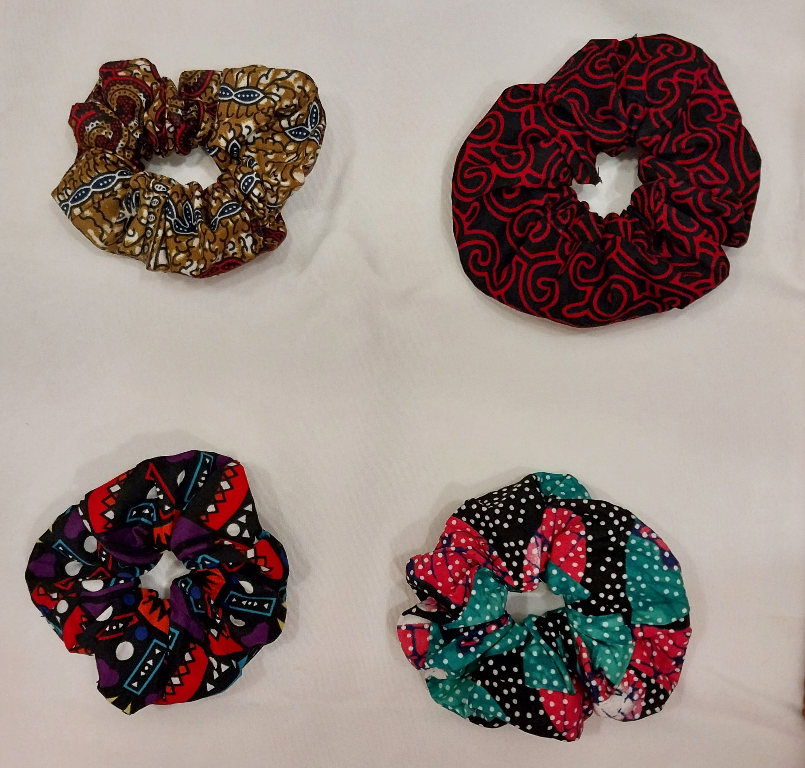 Kitenge Scrunchies - African Print Hair Accessories