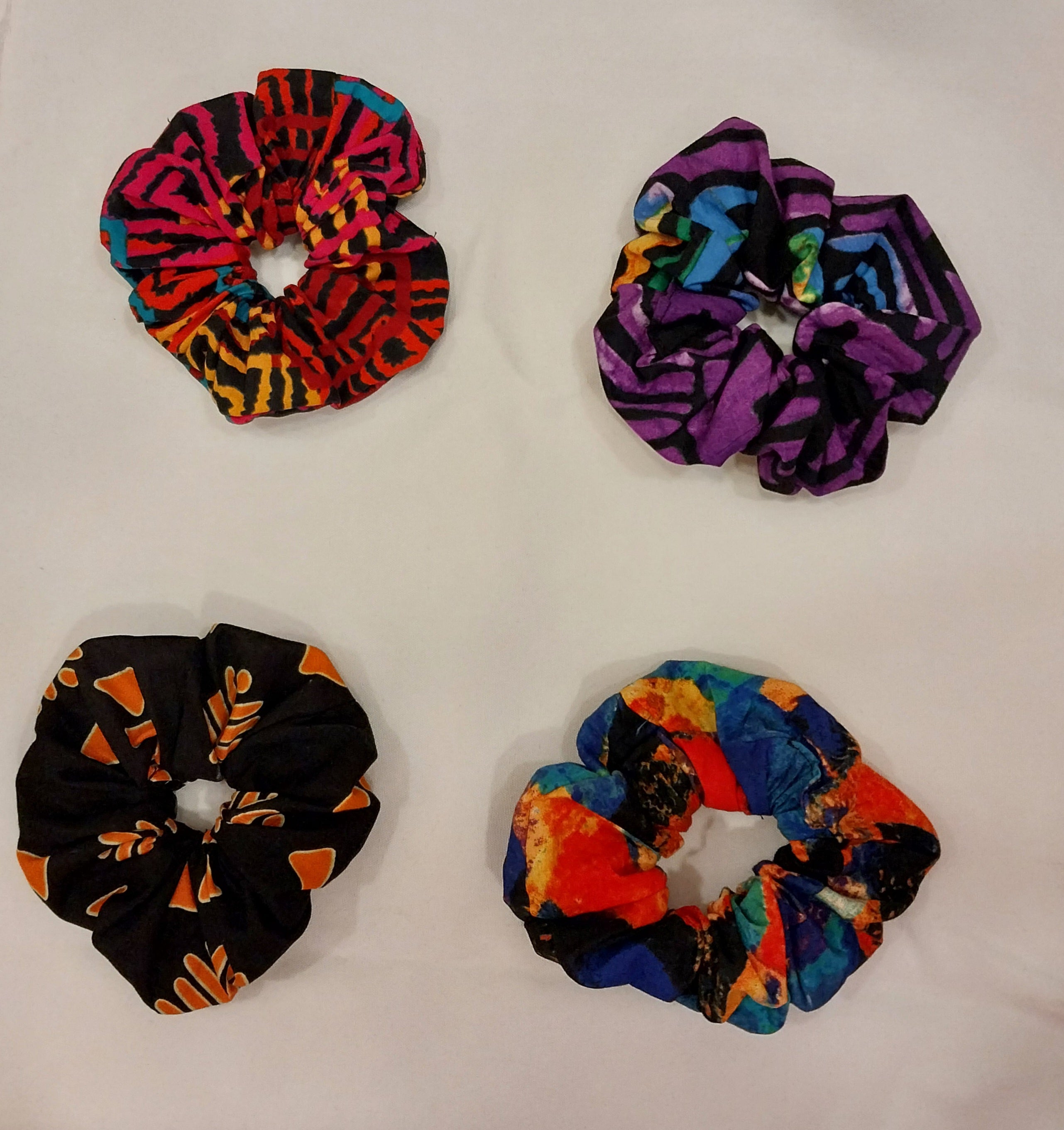 Kitenge Scrunchies - African Print Hair Accessories