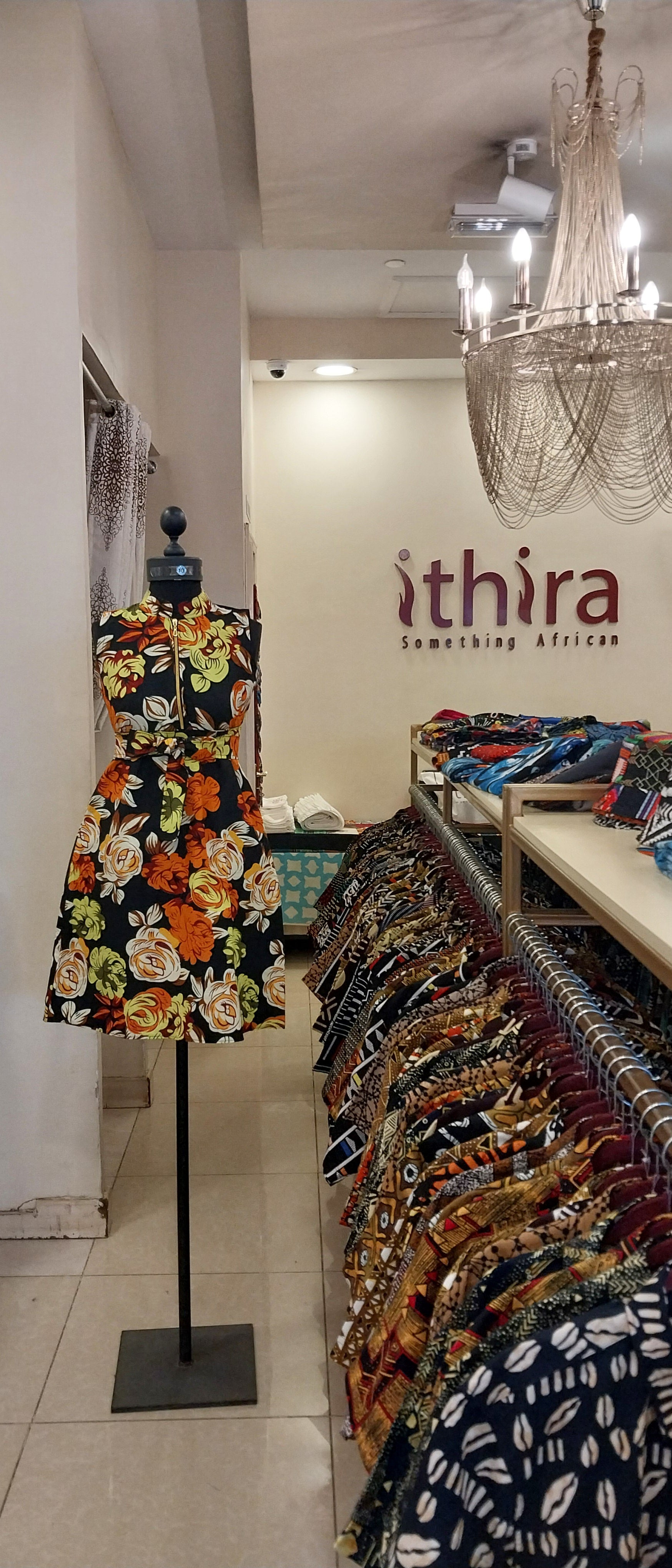 Floral Kitenge Sleeveless Knee-Length Dress - African Print A-Line Dress