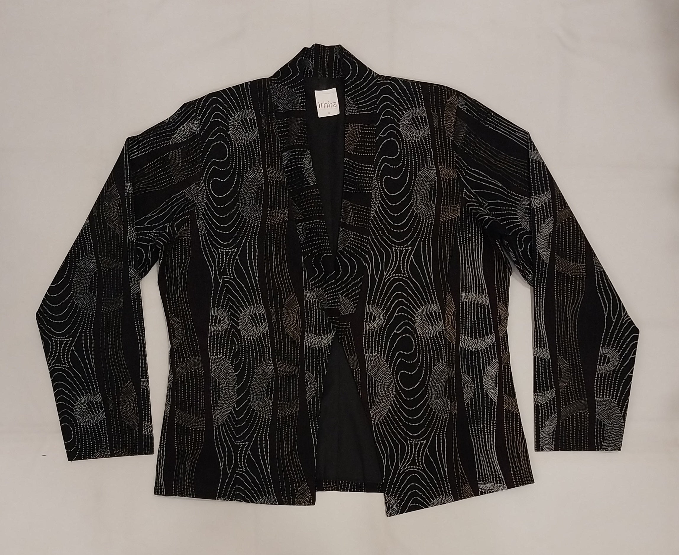 Black African Print Kitenge Blazer - Bold Corporate Jacket