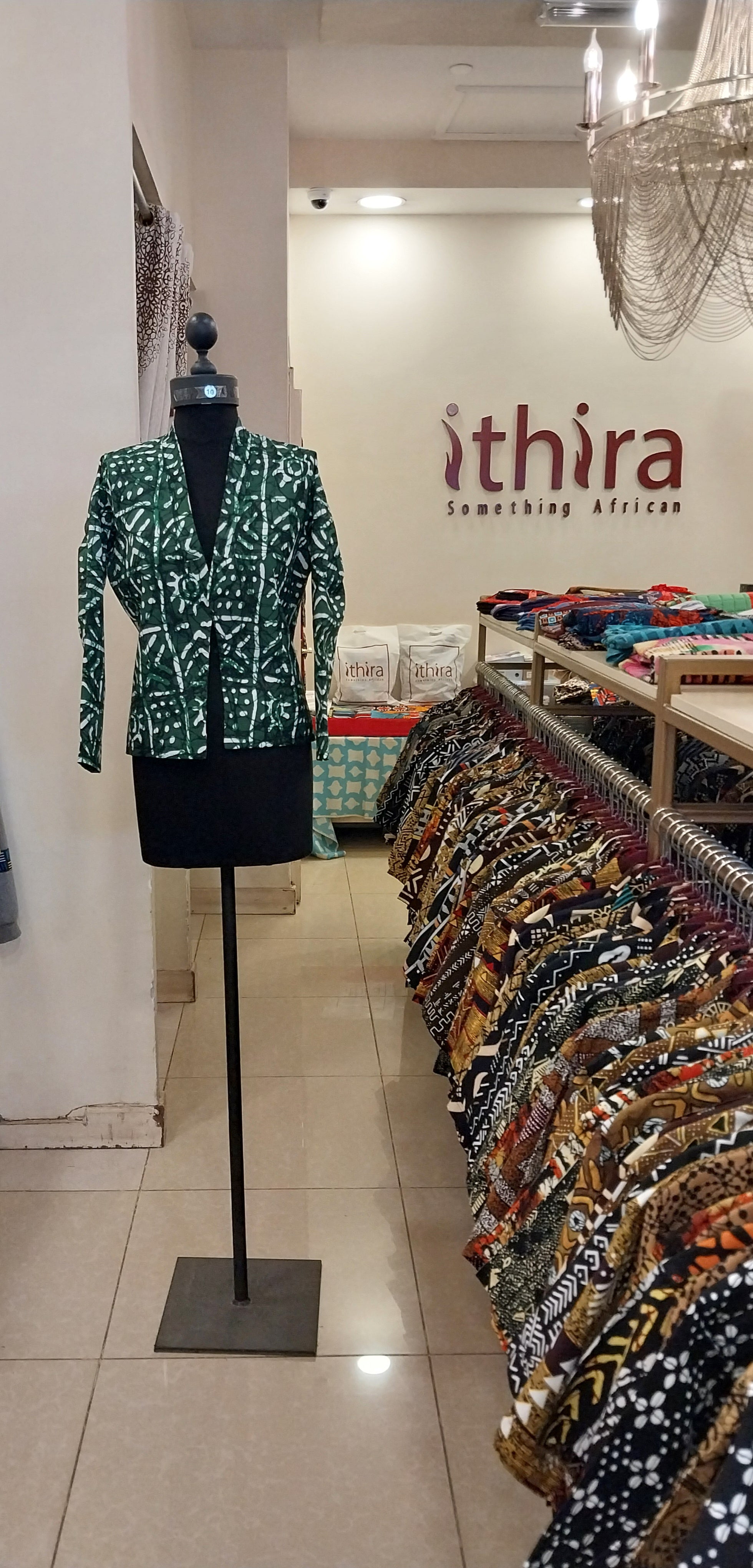 Green African Print Kitenge Blazer - Bold Corporate Jacket