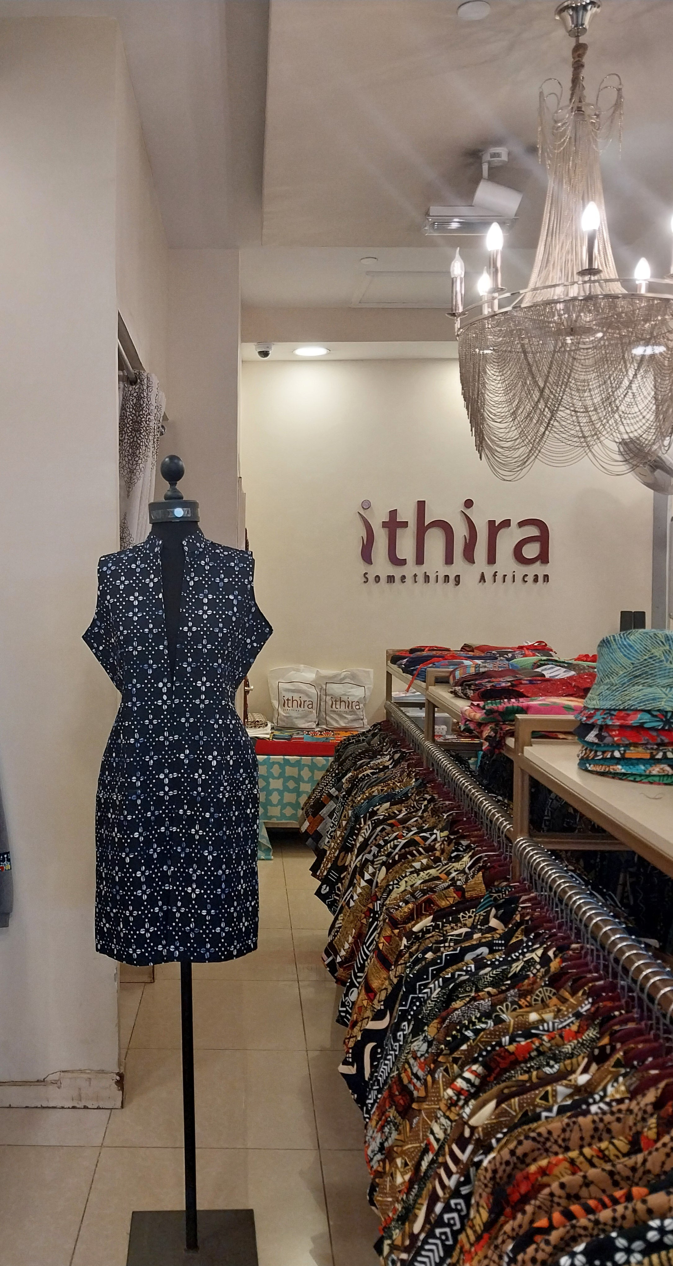 Blue Sleeveless Kitenge Kimono - Knee-Length African Print Layering Piece