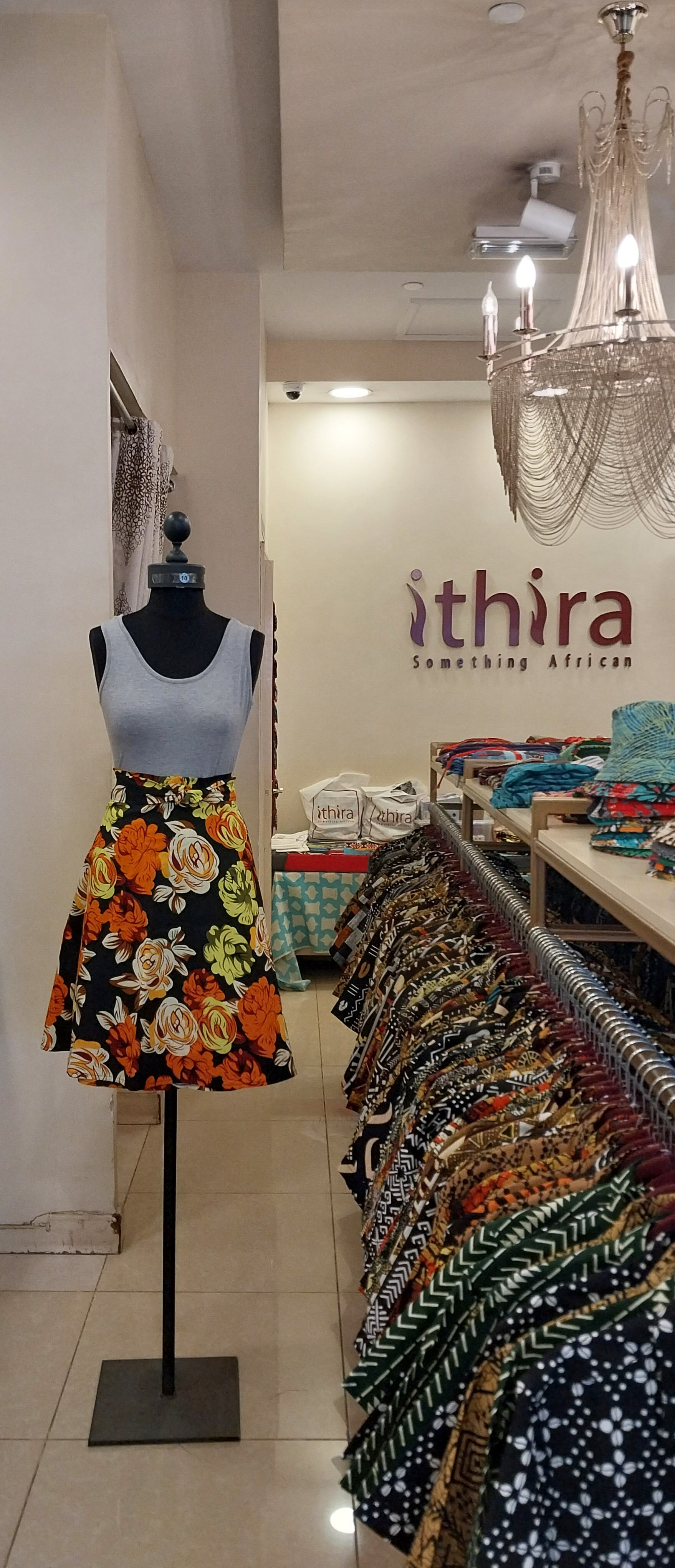 Yellow & Orange Kitenge Wrap Knee-length Skirt - African Print Versatile Skirt