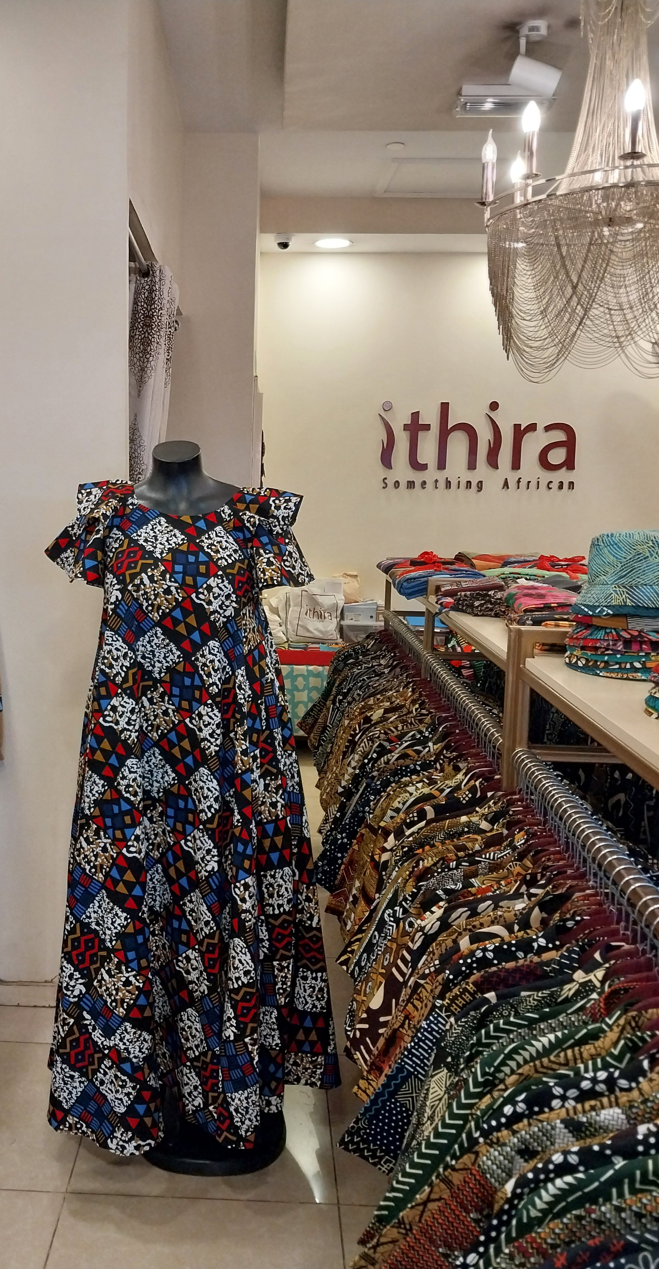 Multicoloured Geometric Double Flared Tent Dress – Effortless Comfort & Modern Style