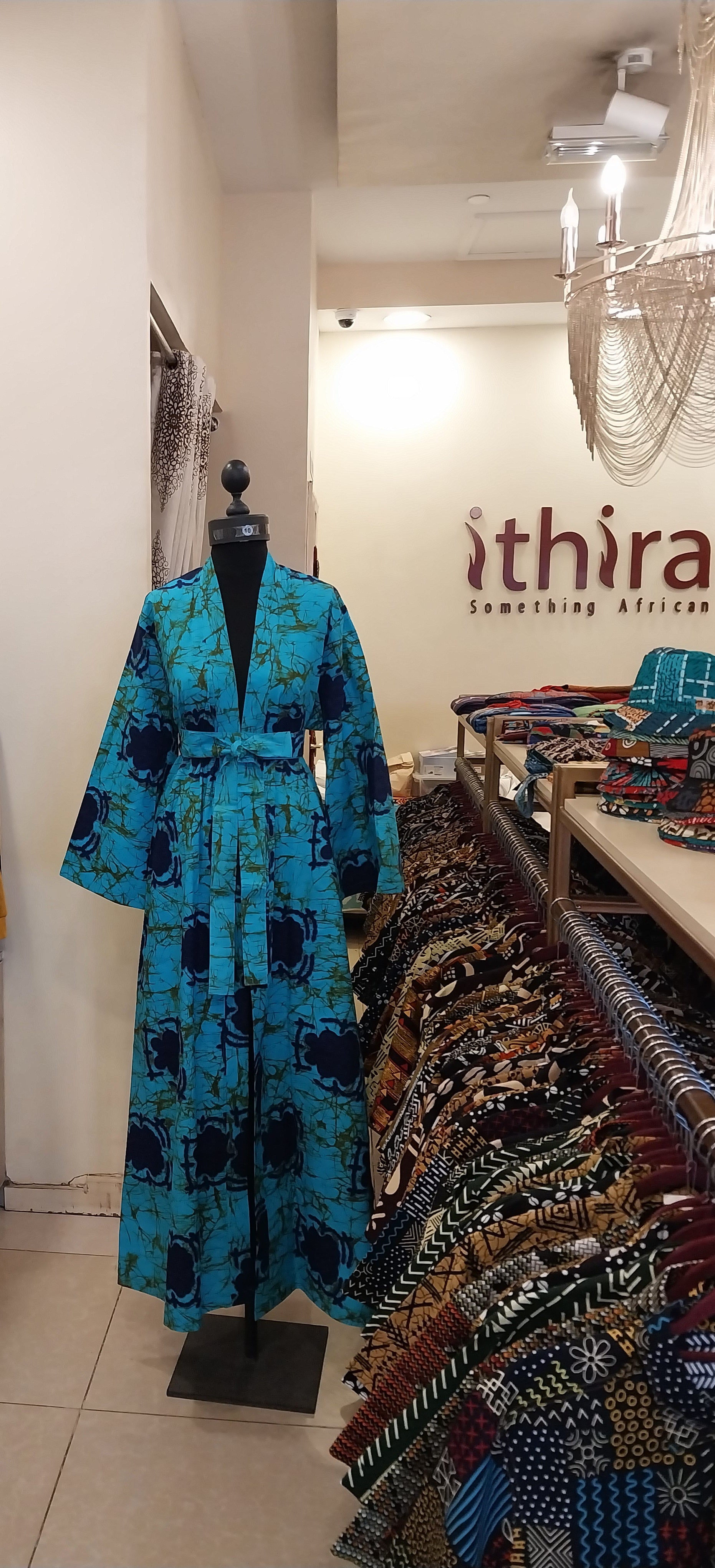 Blue Kimono Floor-Length Dress-Elegant Long Kimono Maxi for Every Occasion