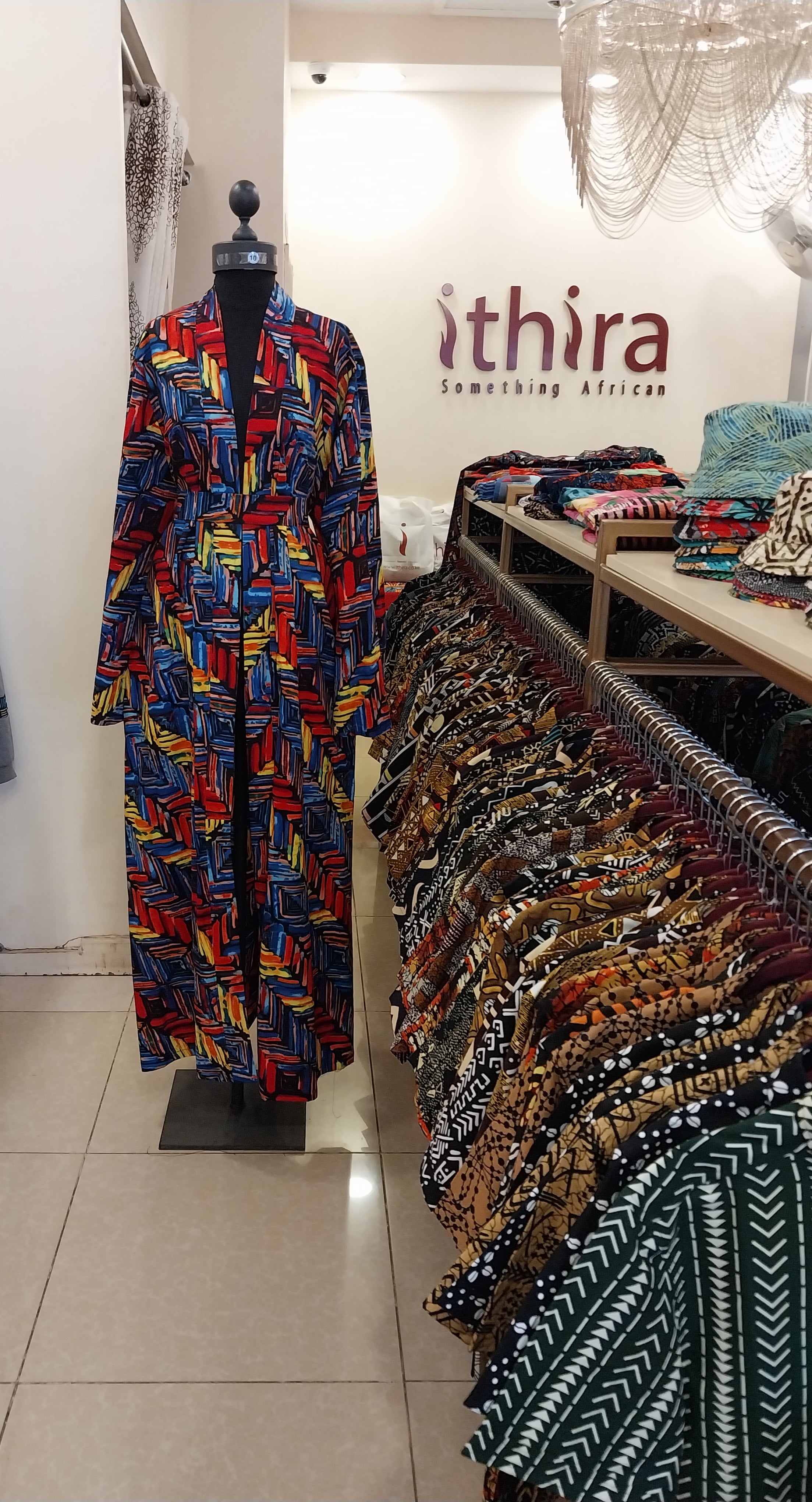 Blue & Red Kimono Floor-Length Dress-Elegant Long Kimono Maxi for Every Occasion