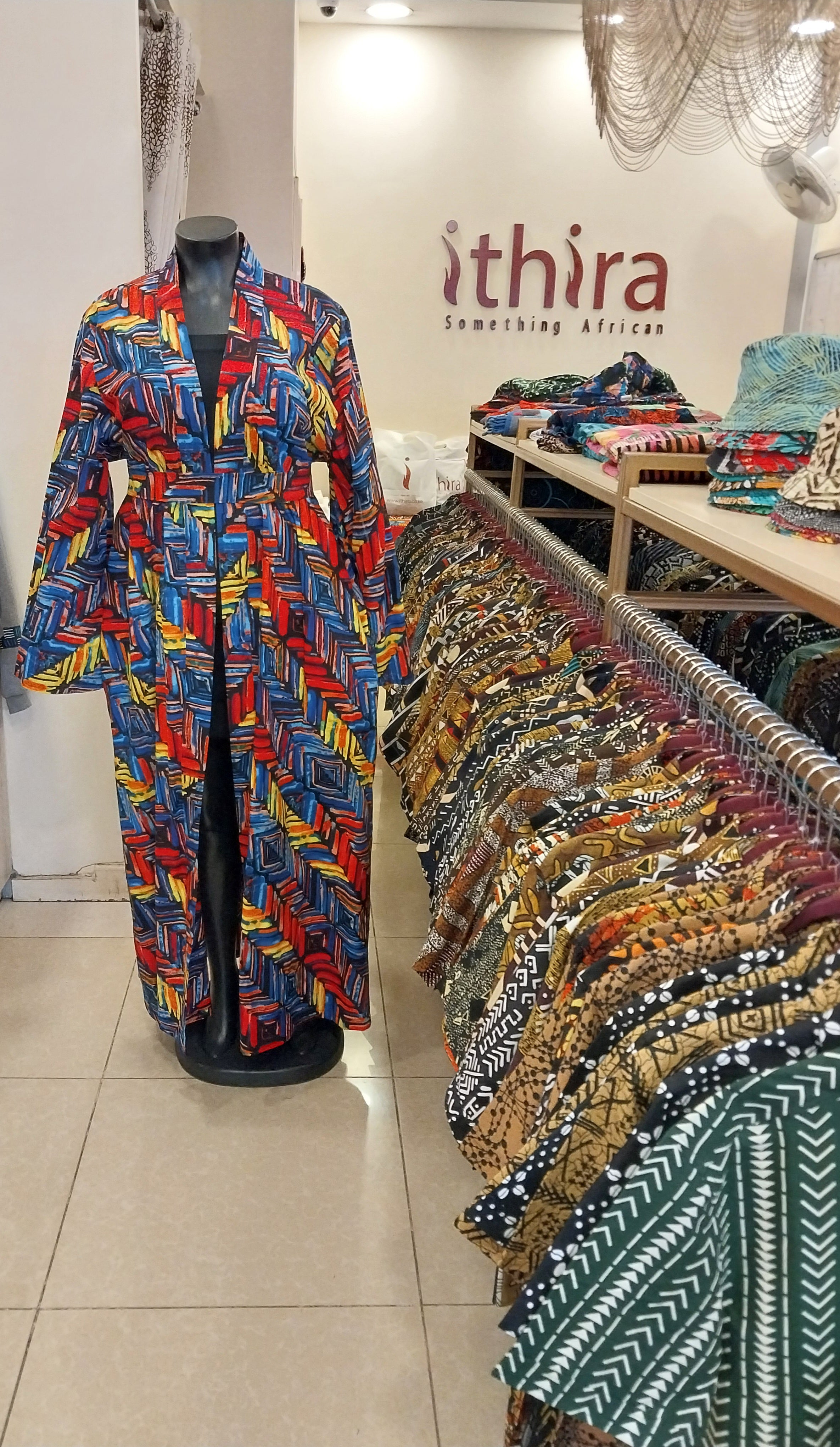 Blue & Red Kimono Floor-Length Dress-Elegant Long Kimono Maxi for Every Occasion